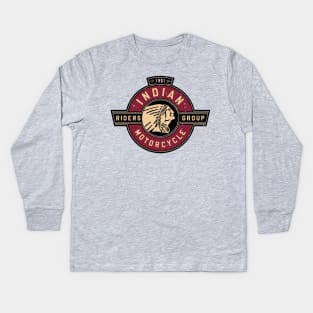 Indian Motorcycle Riders Group Kids Long Sleeve T-Shirt